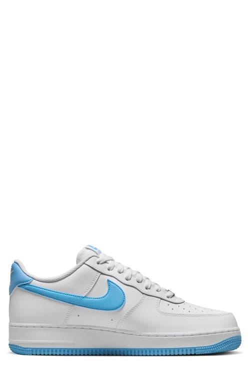 NIKE Air Force 1 '07 Sneaker In White/aquarius Blue/white Product Image