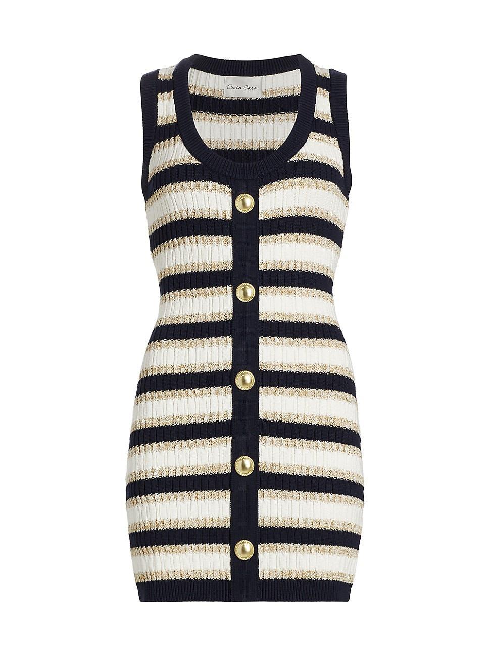 Womens Nicole Stripe Mini Sweaterdress product image