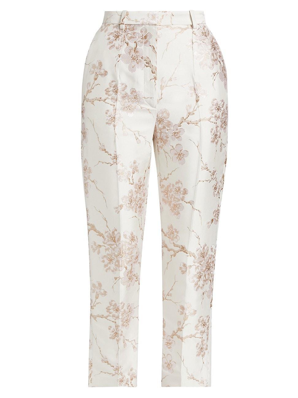 Womens Cherry Blossom Jacquard Pants Product Image