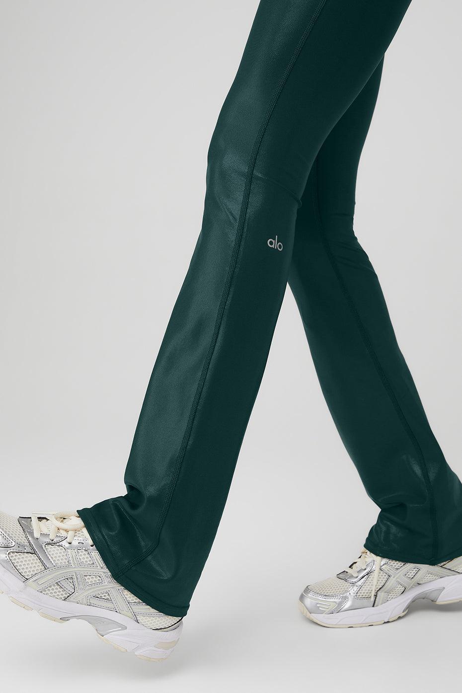 Super Shine Low-Rise Bootcut Legging - Midnight Green Female Product Image