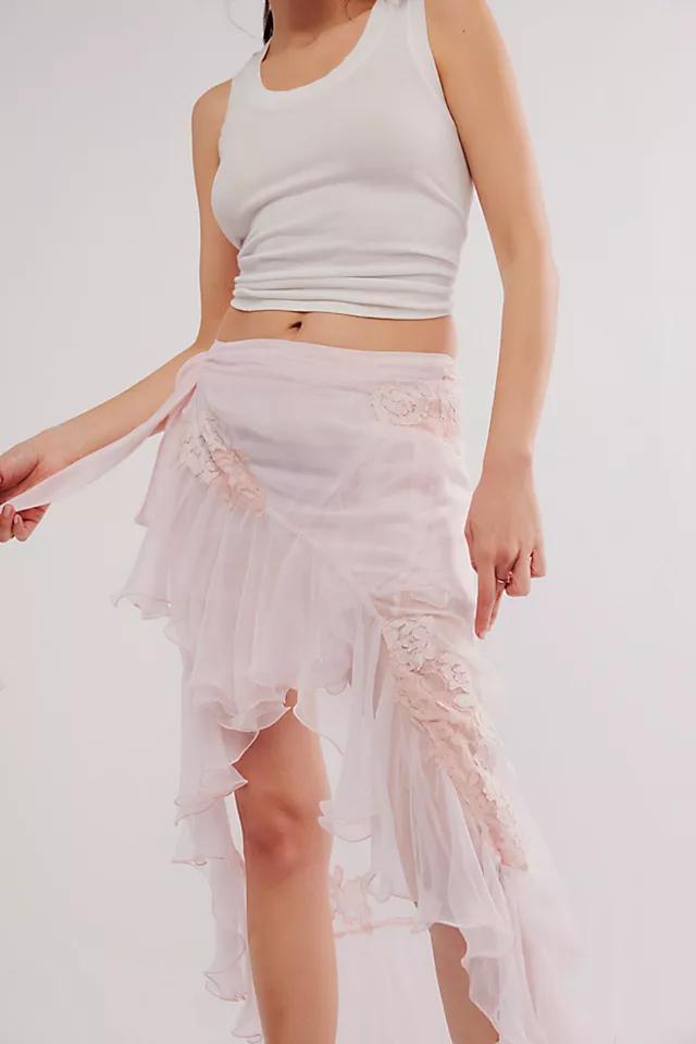 Nigel Preston High-Low Chiffon Maxi Skirt Product Image