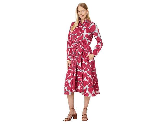 Womens Plus Size Jessie FLoral Cotton Tie-Waist Dress Product Image