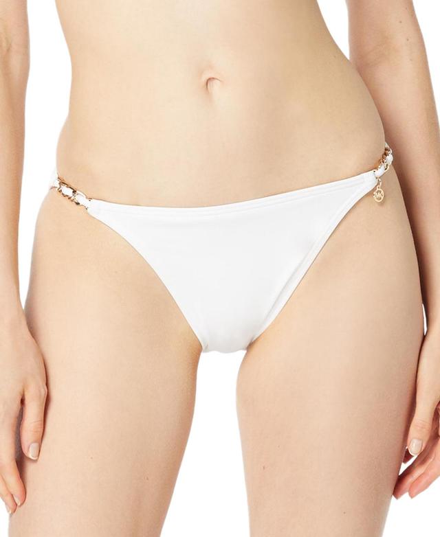 Michael Michael Kors Womens Chain-Strap Bikini Bottoms Product Image