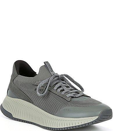 Hugo Boss Mens TTNM EVO Knit Suede Sneakers Product Image