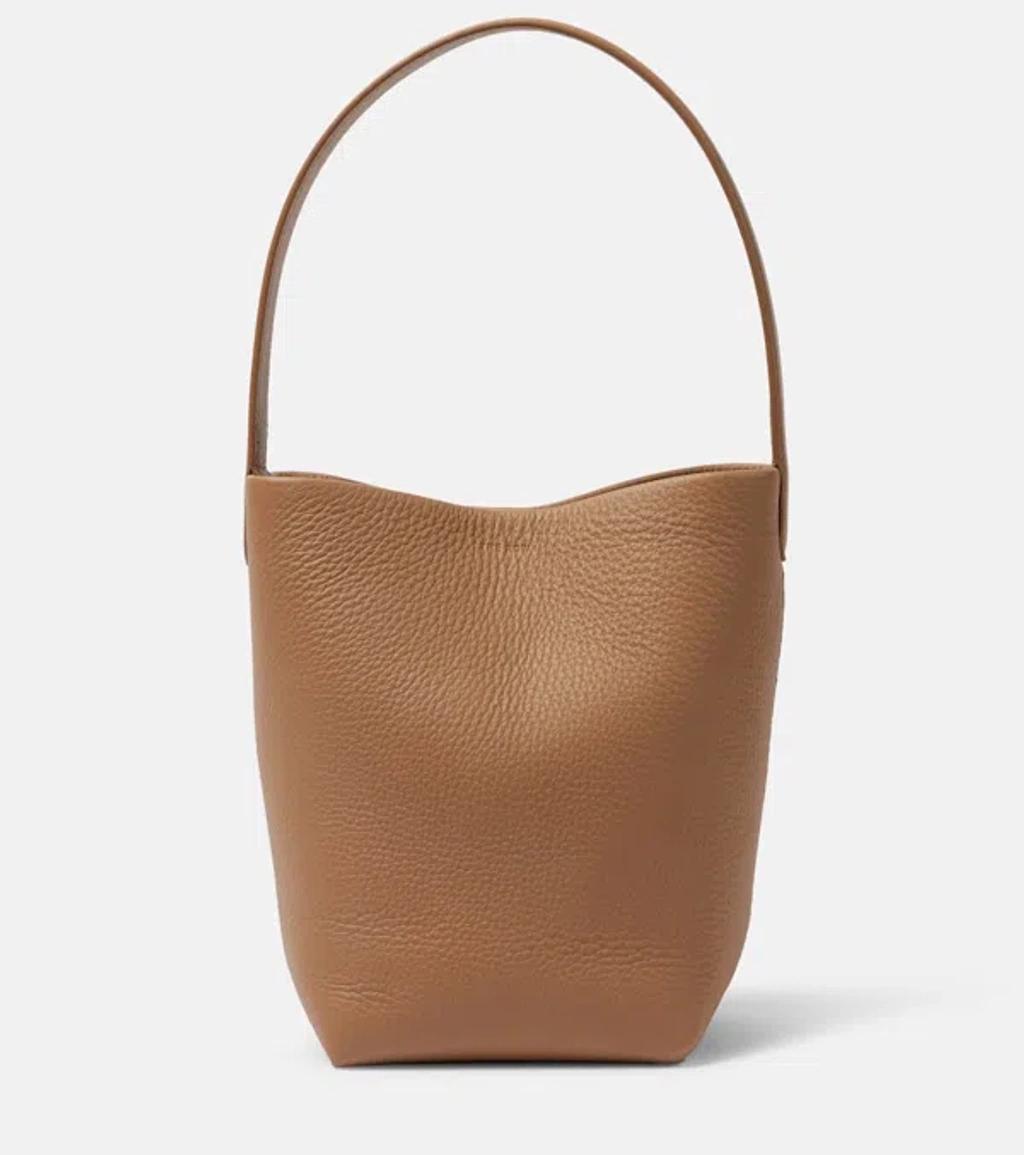 THE ROW N/s Park Small Leather Tote Bag In Sandpit Product Image