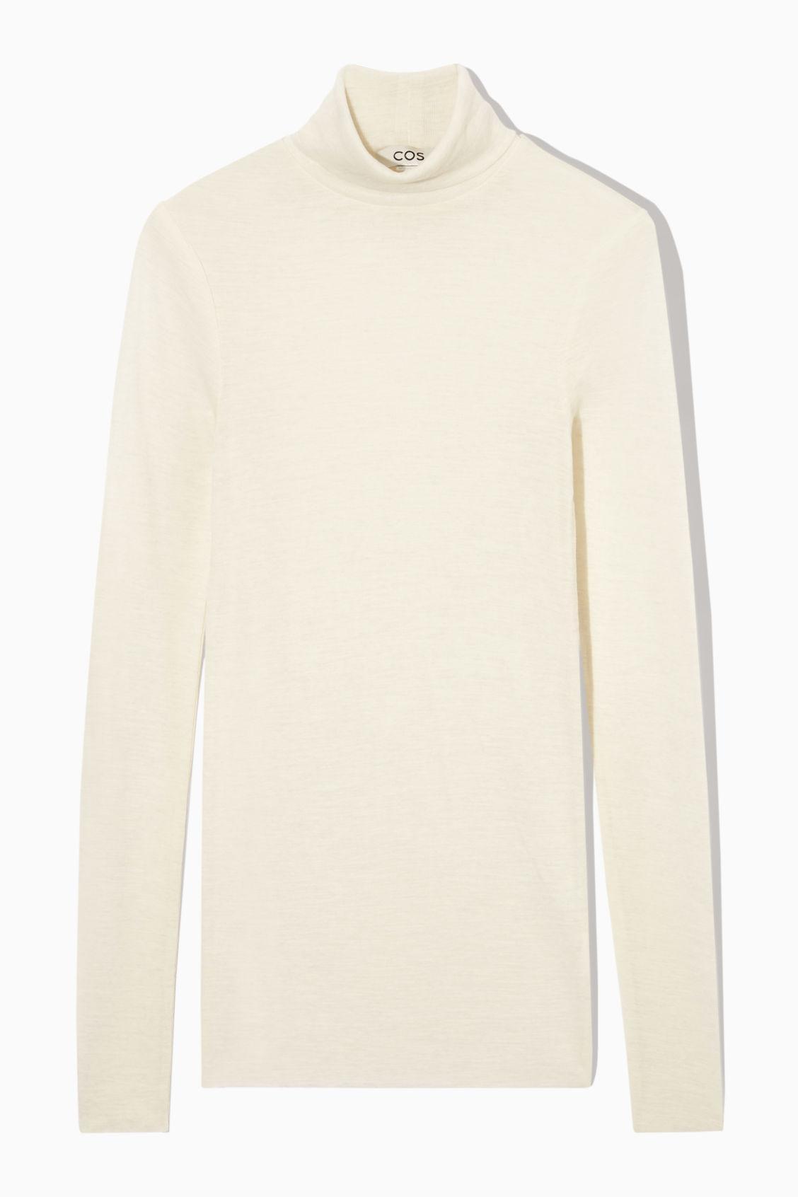 MERINO WOOL TURTLENECK TOP Product Image