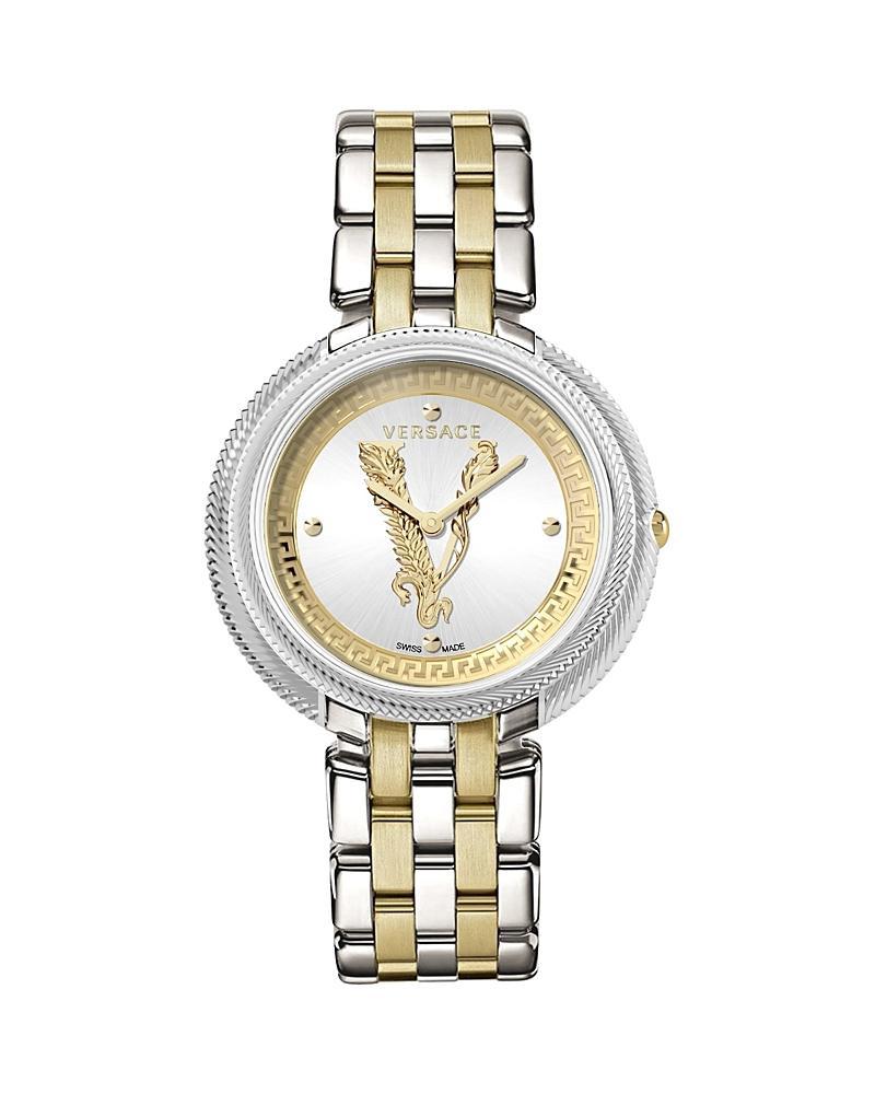 Versace Womens Swiss Thea Two-Tone Stainless Steel Bracelet Watch 38mm - Two Tone Product Image