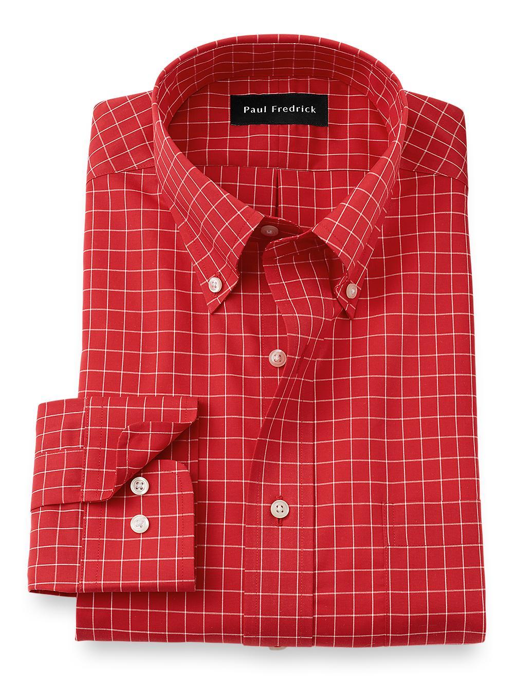 Non-iron Cotton Check Dress Shirt Product Image