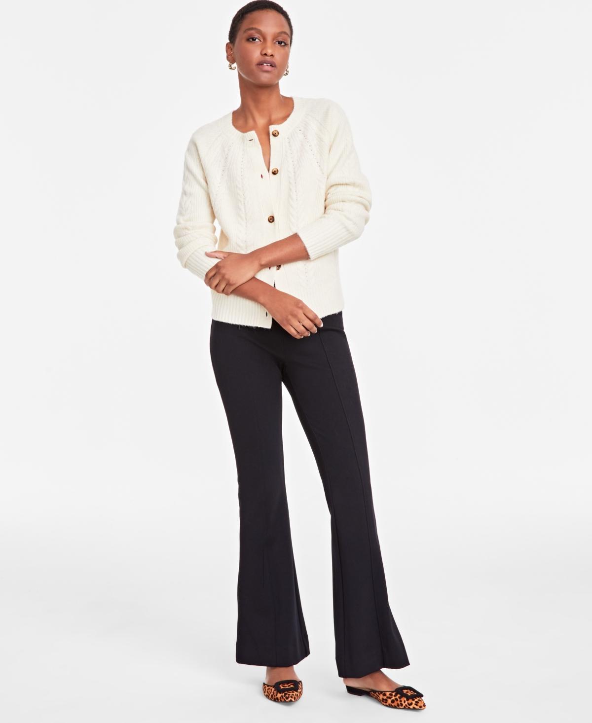 On 34th Womens Cable-Knit Button-Front Cardigan, Created for Macys Product Image