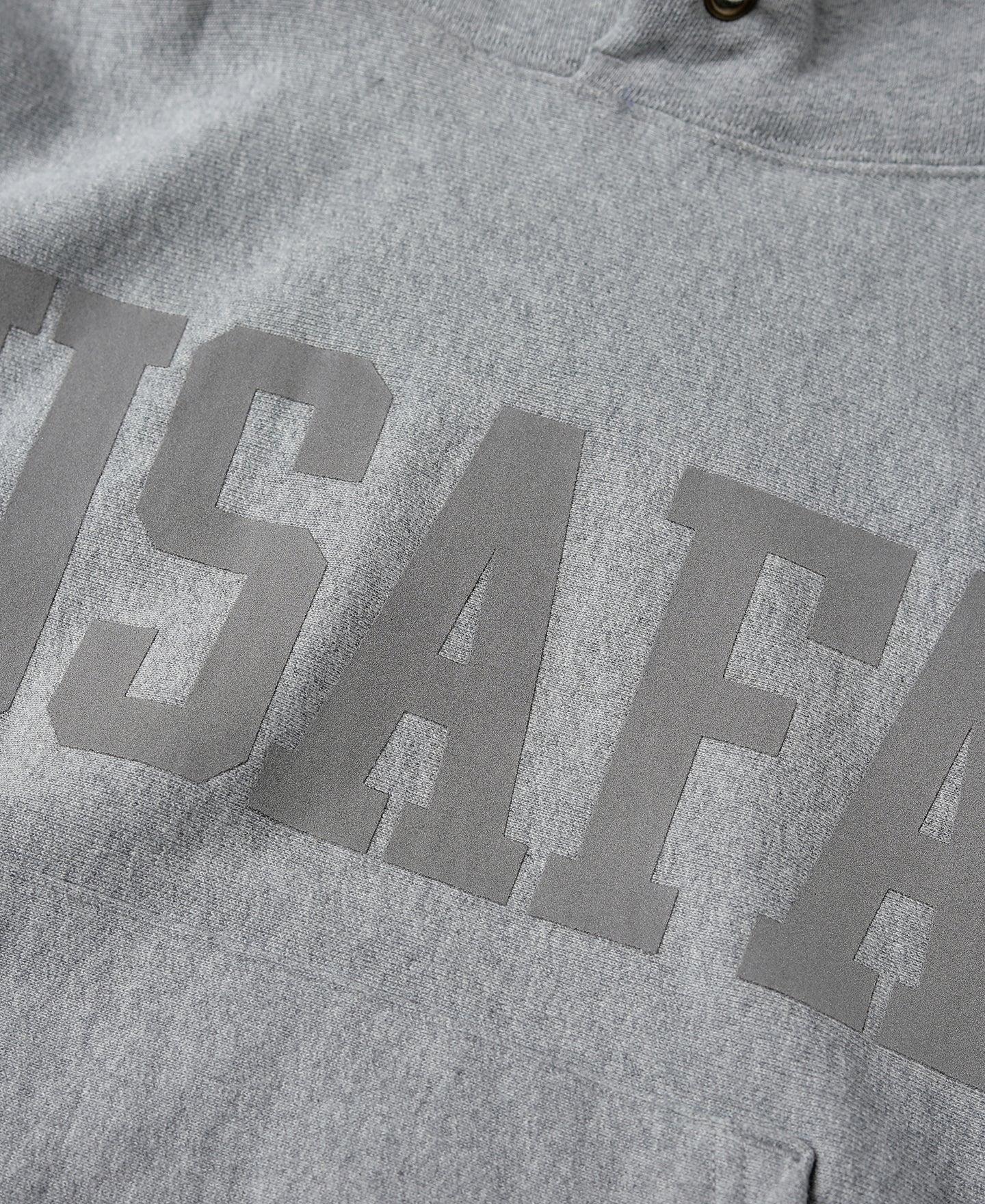 1970s USAFA 18 oz Reverse Weave Hoodie - Gray Product Image