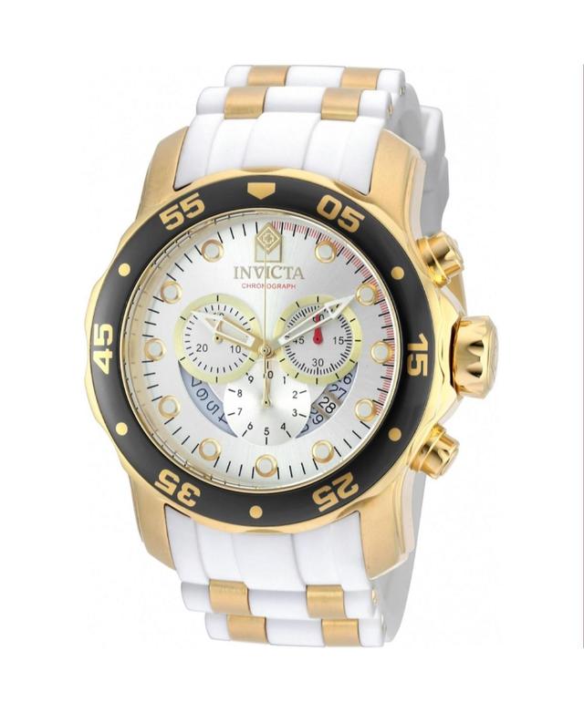 Invicta Mens 20292 Pro Diver Quartz Chronograph Silver Dial Watch - Silver Product Image