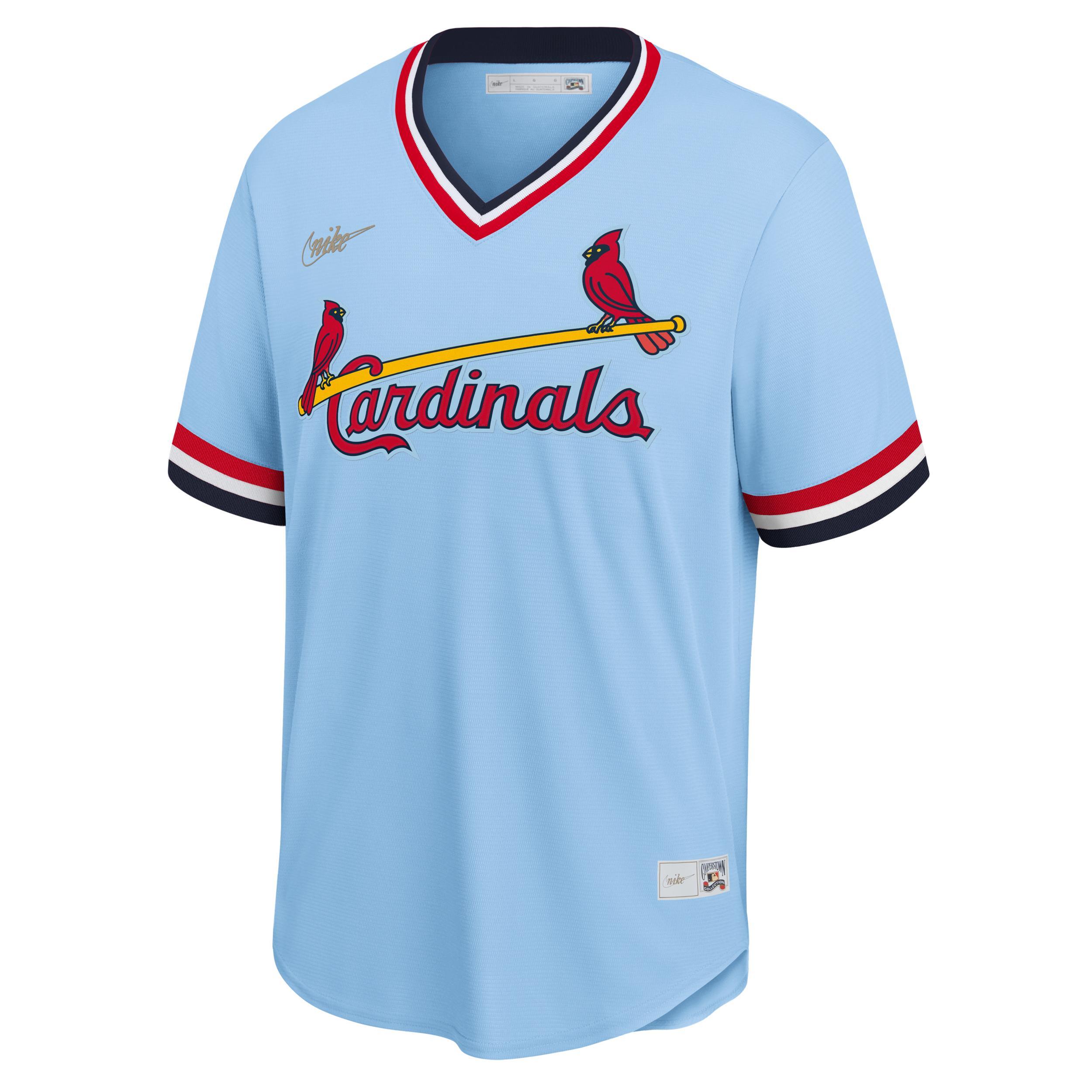 Mens Nike Ozzie Smith Blue St. Louis Cardinals Road Cooperstown Collection Player Jersey Product Image