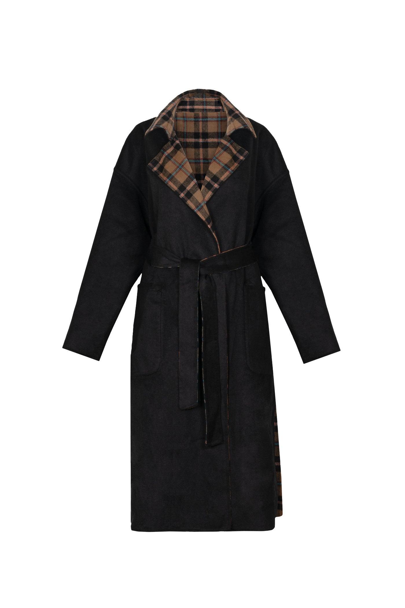 Roberta Trench - Reversible Plaid Product Image