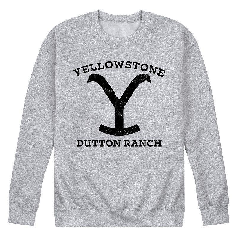 Mens Yellowstone Black Sweatshirt White Product Image