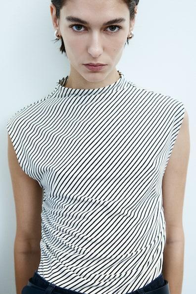 Mock Turtleneck Crop Top Product Image