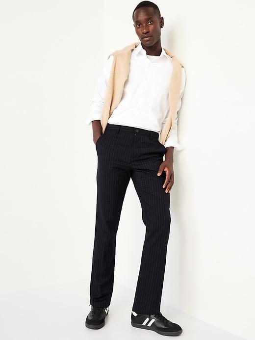 Straight Herringbone Trouser Pants Product Image