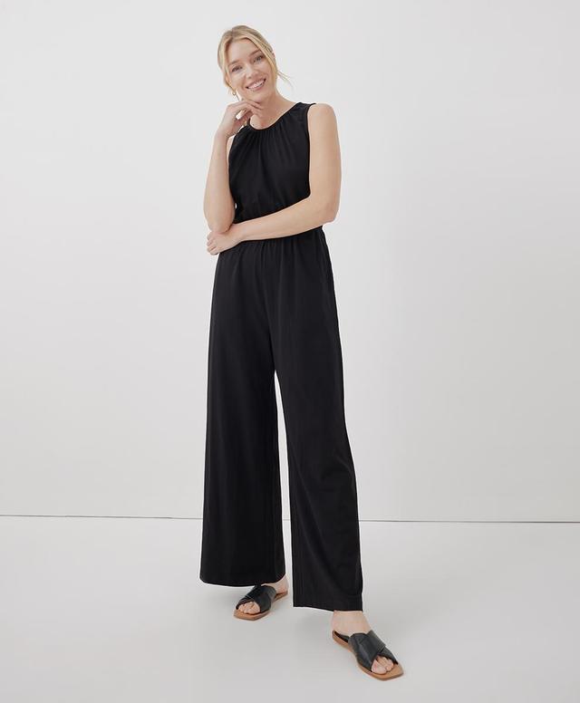 Womens Luxe Jersey Cut-Out Jumpsuit 3XL Product Image