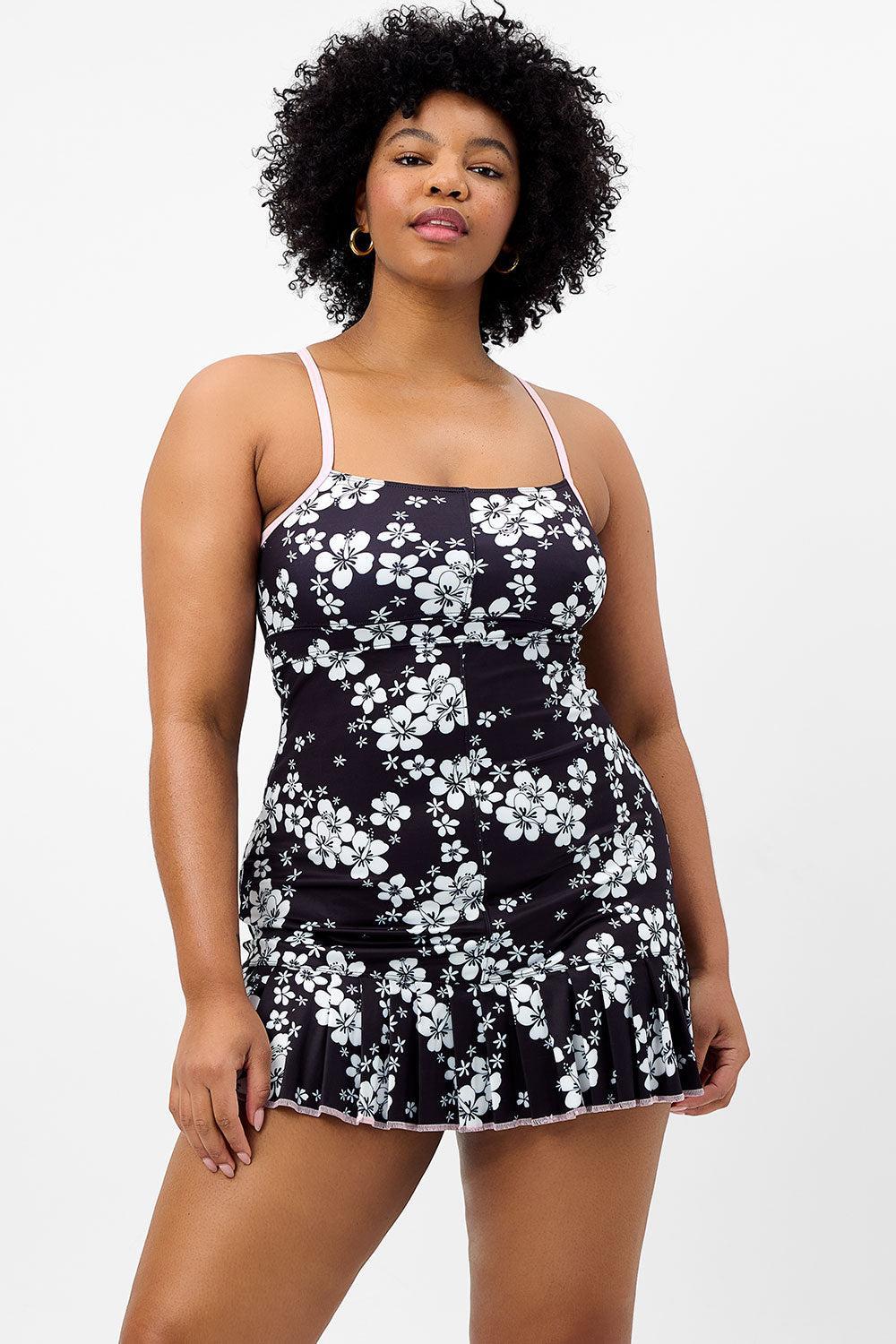 Swift Floral Tennis Dress - Plush Plumeria Product Image