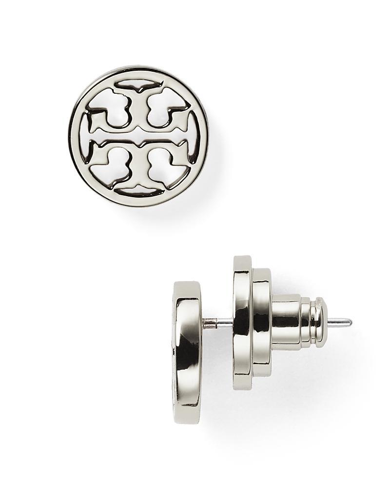 Tory Burch Circle Logo Stud Earrings Product Image