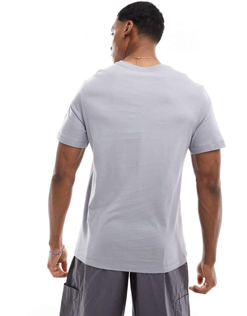 Nike soul food graphic t-shirt in gray Product Image