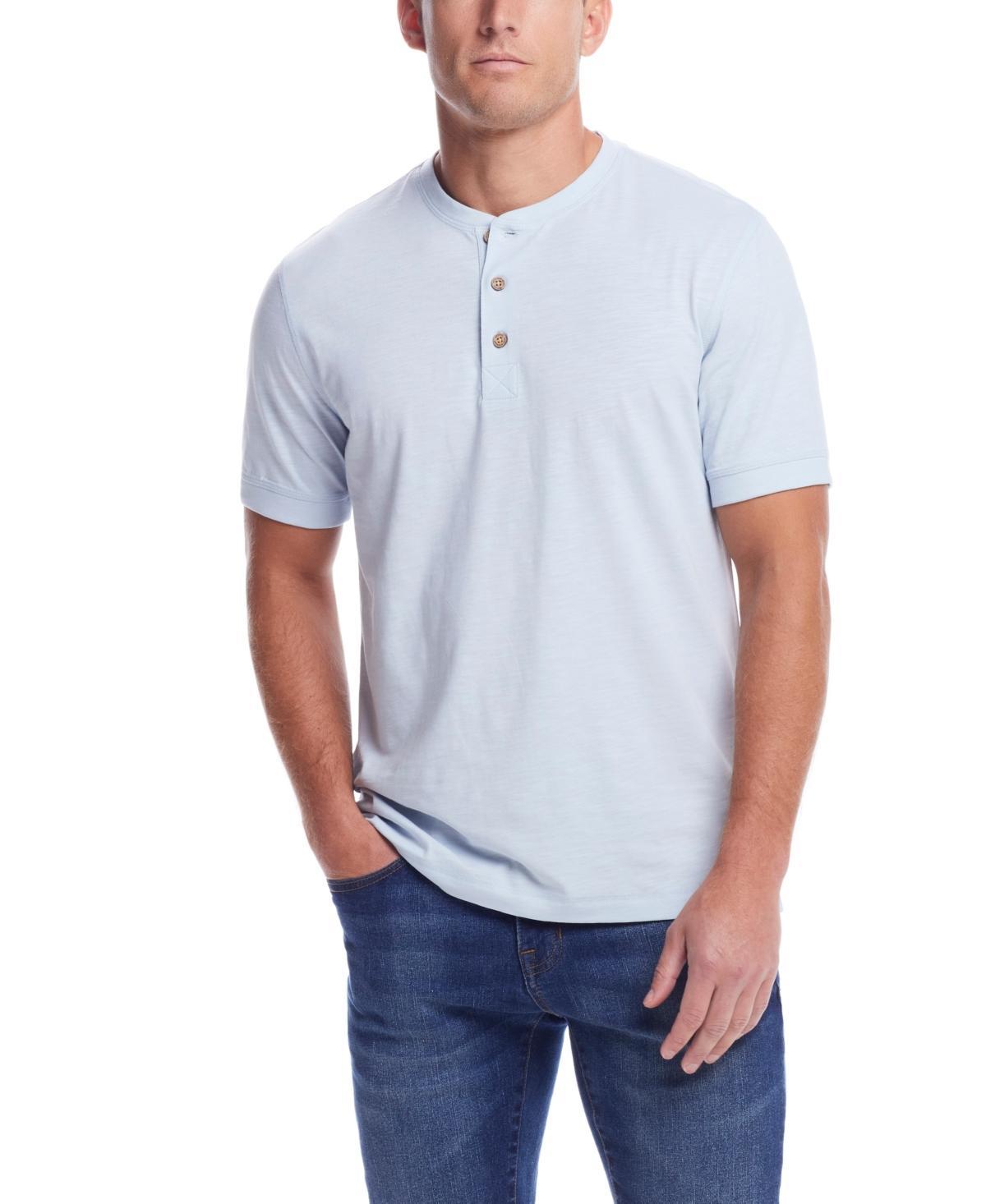 Weatherproof Vintage Mens Short Sleeve Melange Henley Shirt Product Image