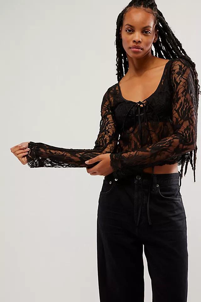 Lace Scoop Neck Top product image