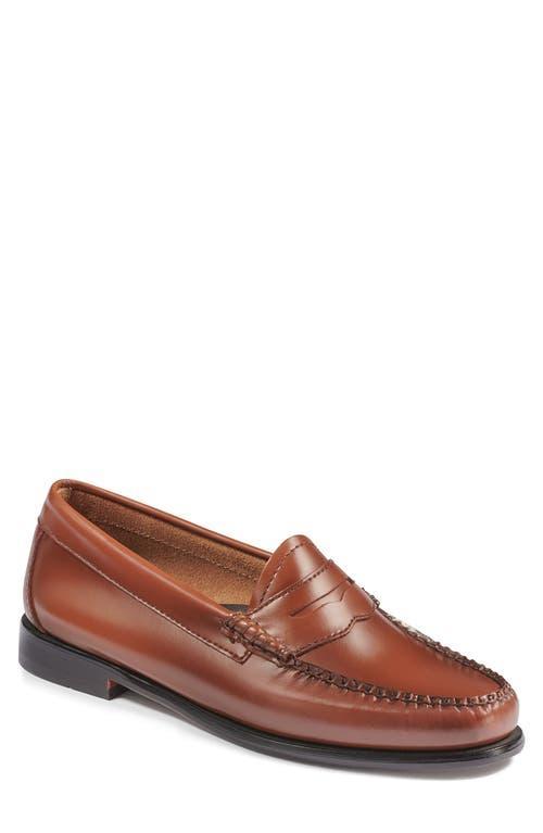 G.H. Bass Womens Whitney Weejun Color Block Leather Loafers Product Image