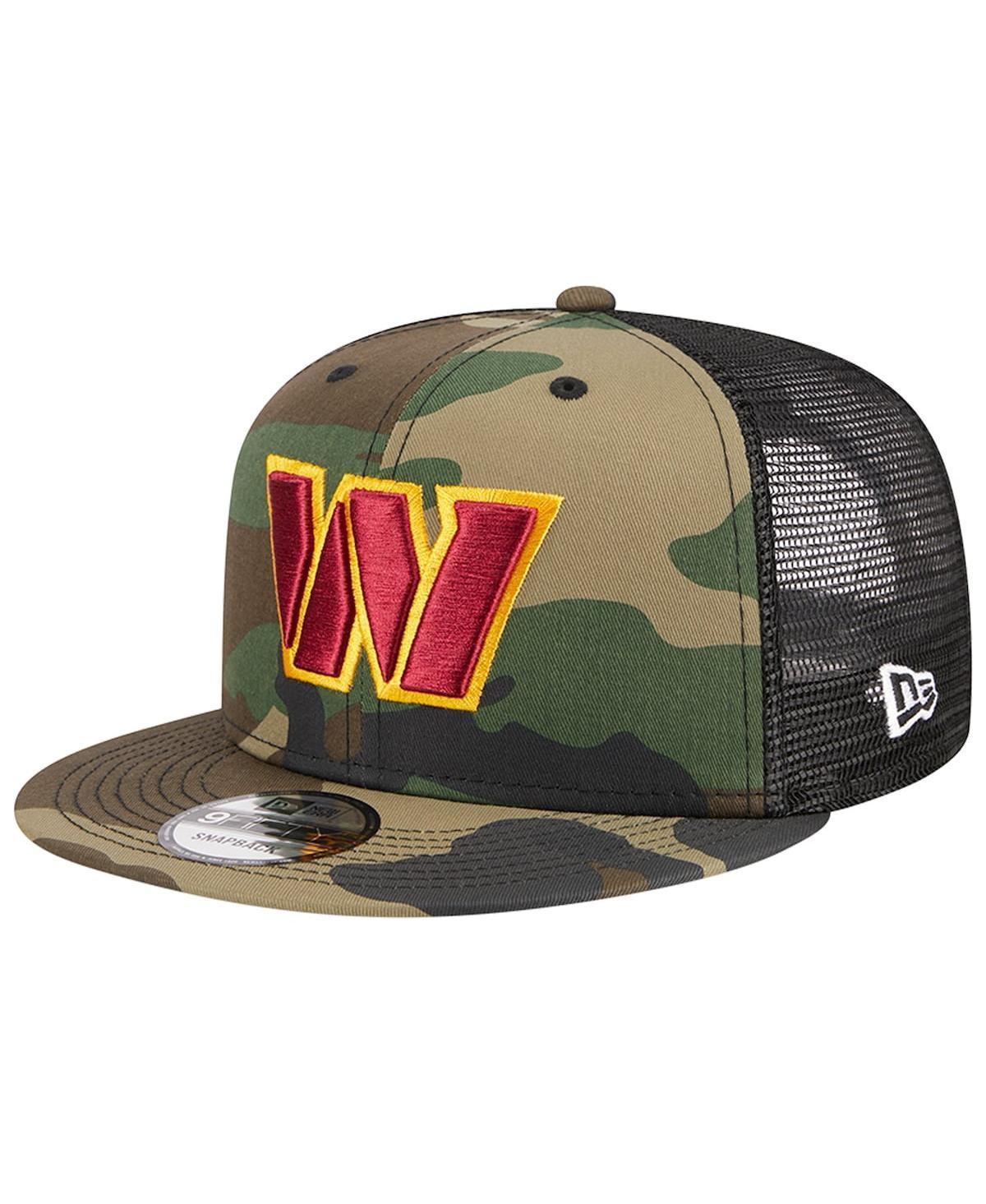 Mens New Era Camo Washington Commanders Main Trucker 9FIFTY Snapback Hat Product Image