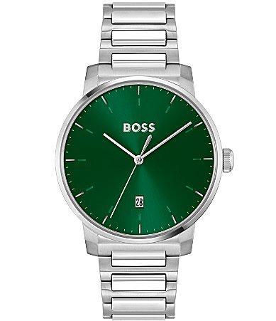 Hugo Boss Mens Dean Quartz Analog Stainless Steel Bracelet Watch Product Image