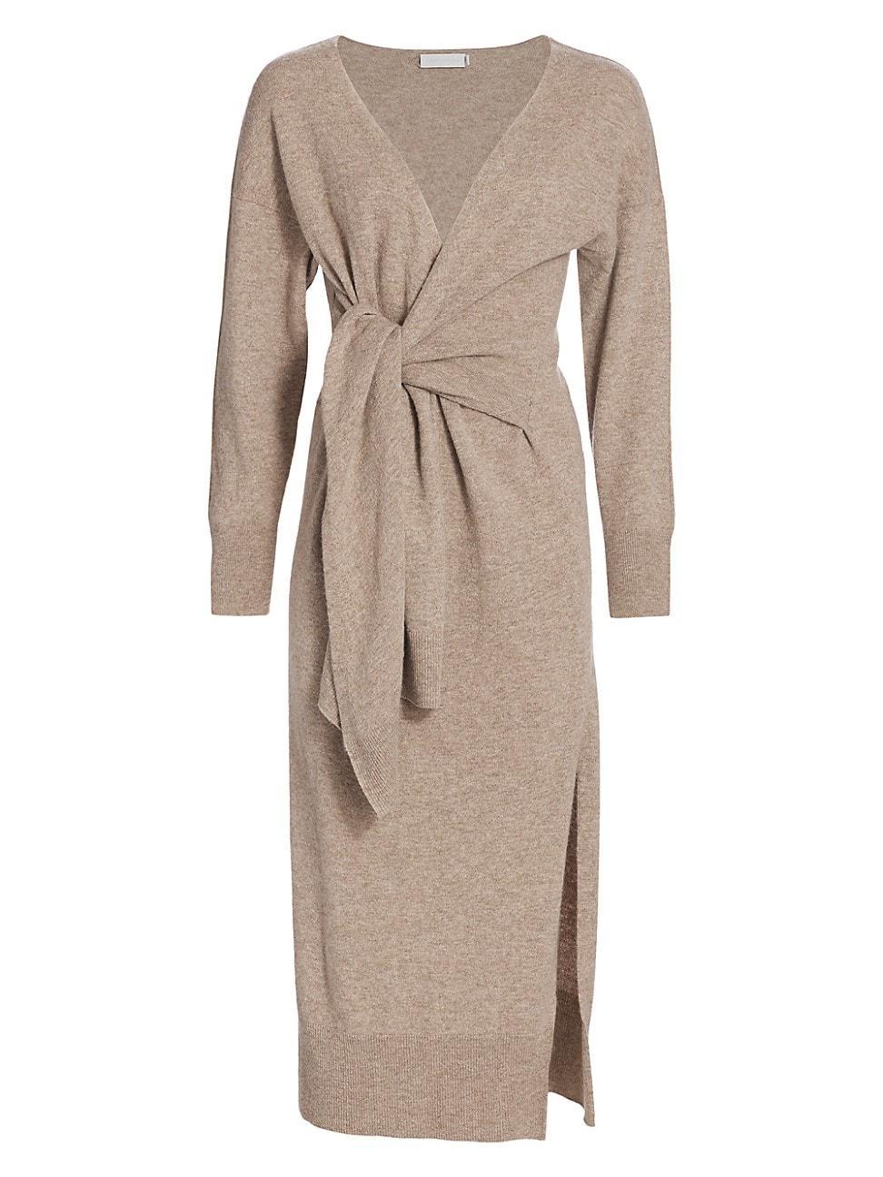 Womens Skyla Loungewear Knit Wrap Dress Product Image