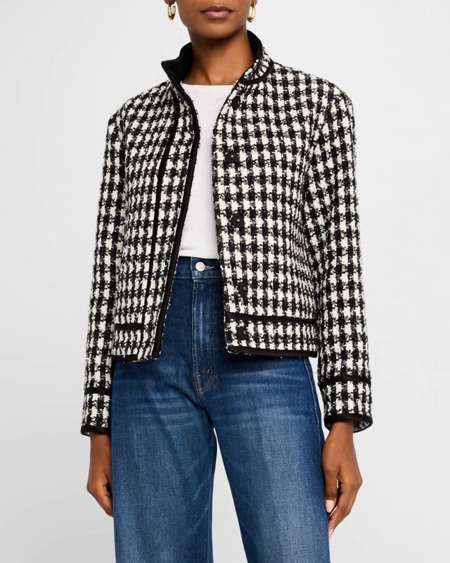 Corwin Wool-Blend Houndstooth Jacket Product Image