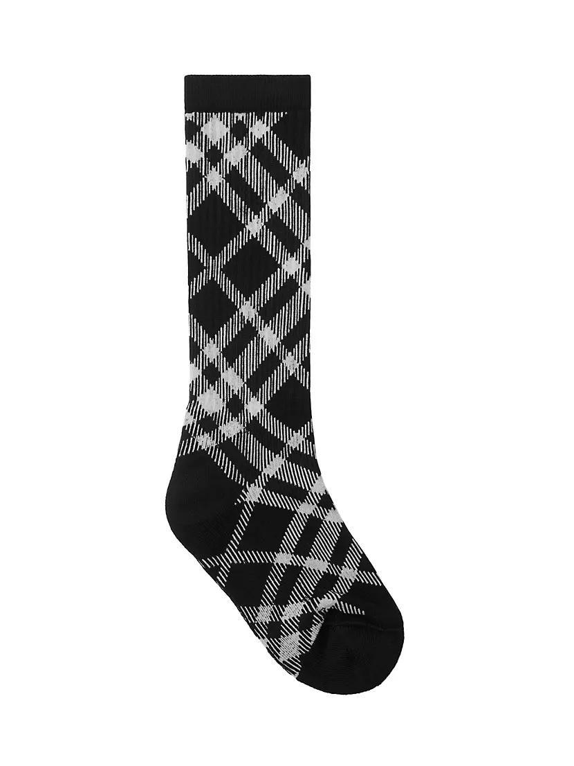 Check Cotton-Blend Socks Product Image