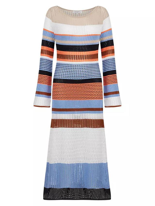 Felix Striped Pointelle Maxi Dress Product Image