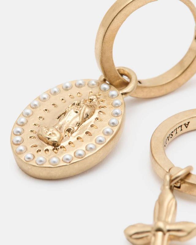 Tilley Mismatched Pendant Hoop Earrings Product Image