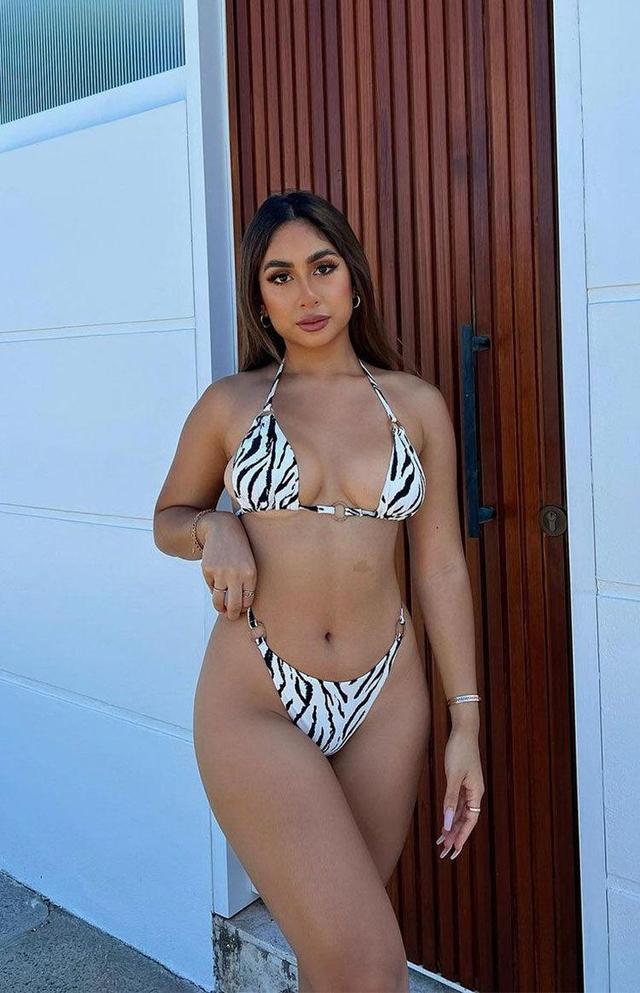 9.0 Swim Demi Bikini Bottoms Zebra Product Image