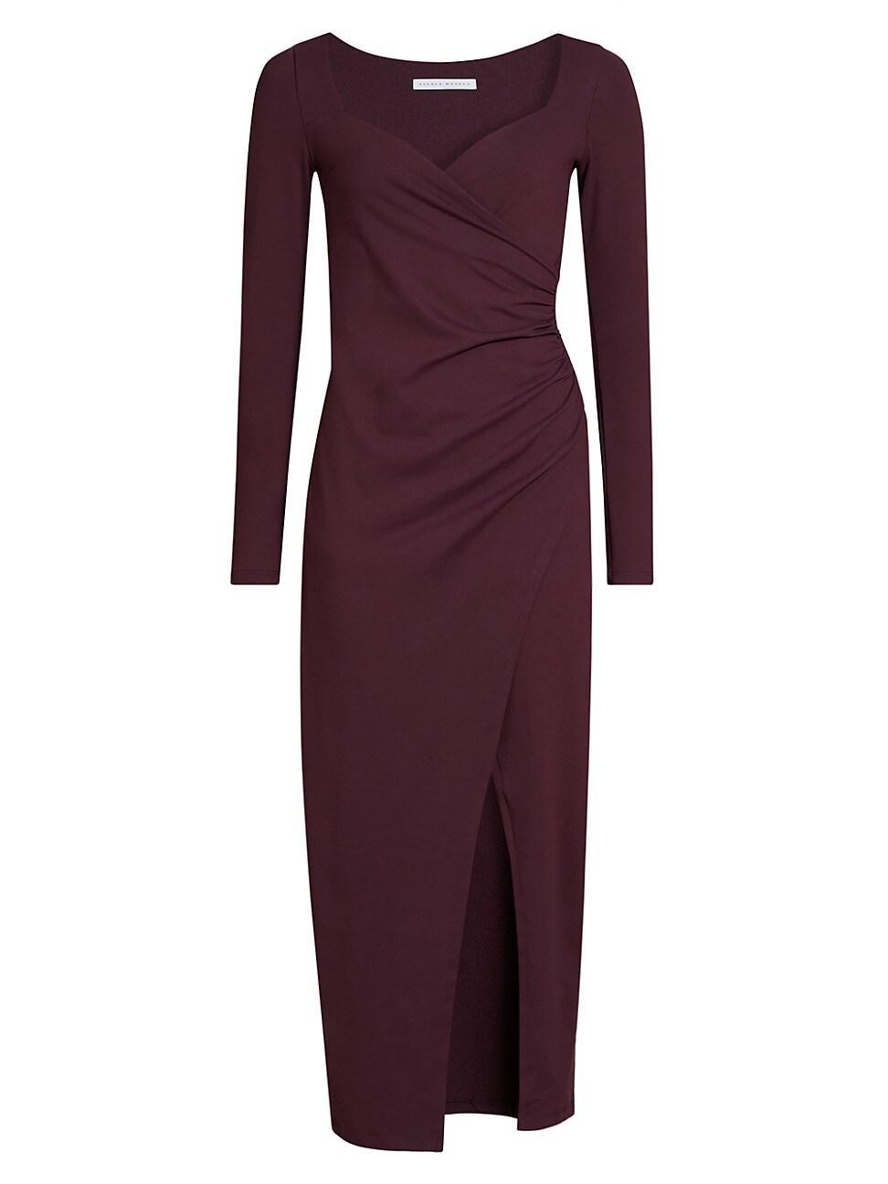 Womens Wrap Midi-Dress Product Image