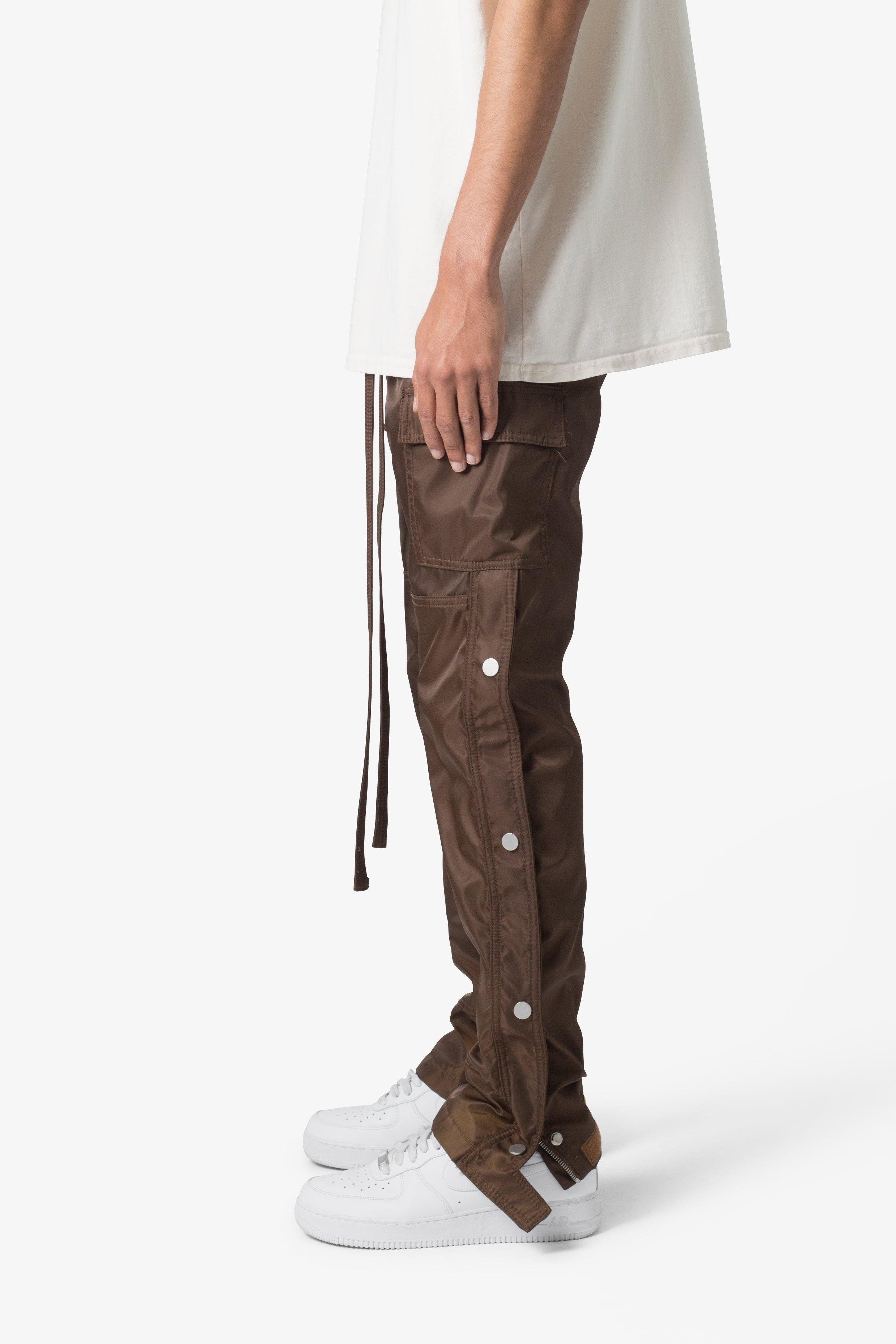 Snap Zipper II Cargo Pants - Brown Product Image