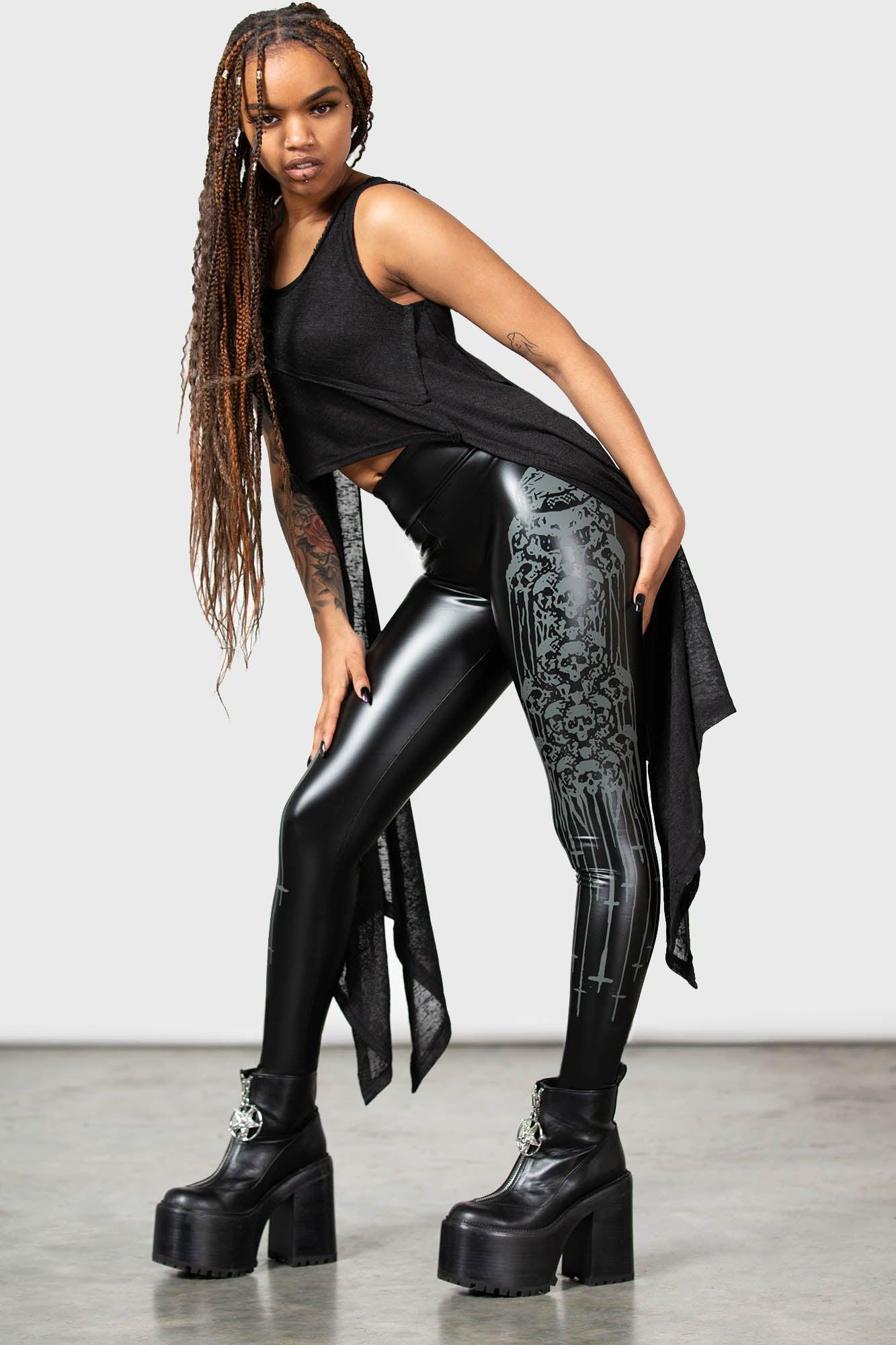 Catacomb and Crosses Leggings Female Product Image