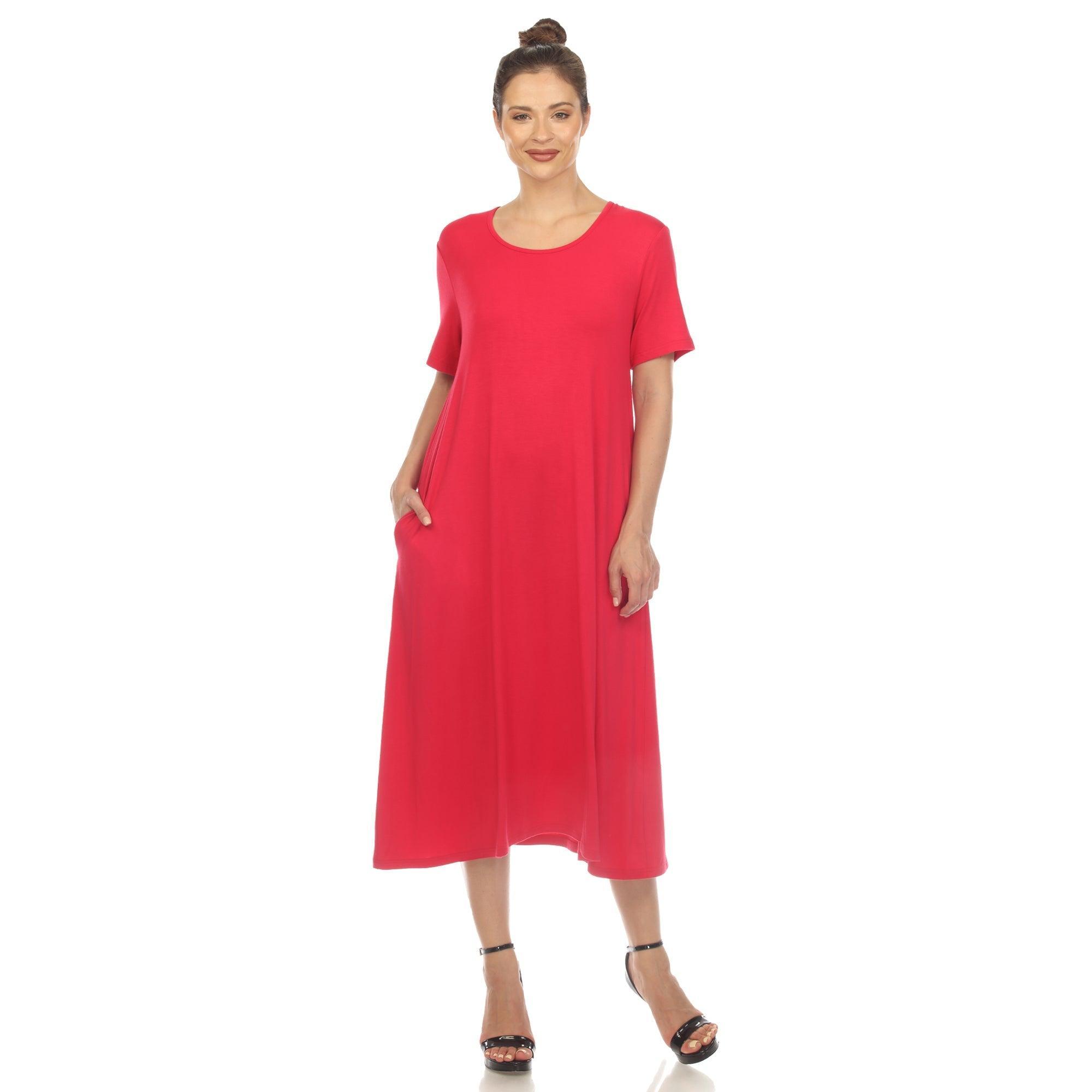 Short Sleeve Midi Dress Product Image