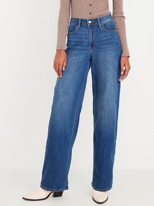 High-Waisted Wow Wide-Leg Jeans Product Image