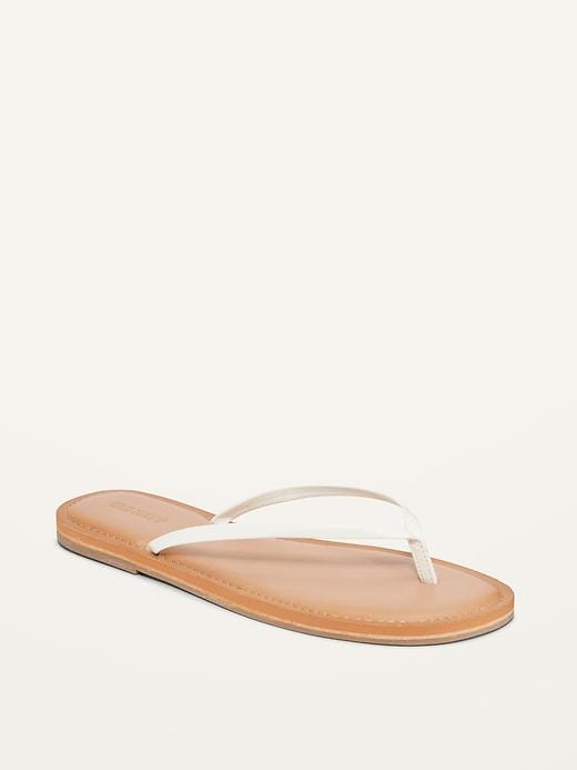 Faux-Leather Capri Sandals Product Image