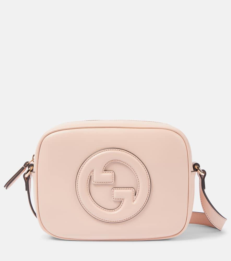 GUCCI Blondie Mini Leather Shoulder Bag In Nude Product Image