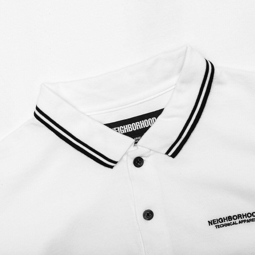 Pique Line S/S Polo Shirt - White Male Product Image