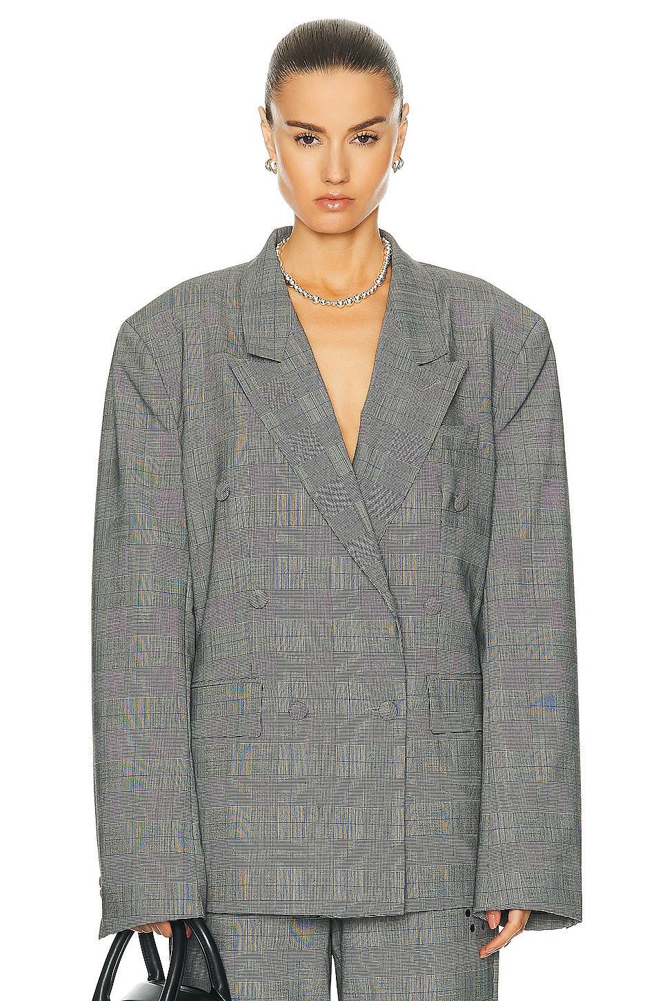 EZR Boxy Blazer in Grey Product Image