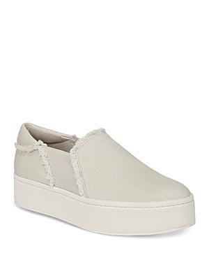 Vince Womens Warren Fray Platform Slip On Sneakers Product Image