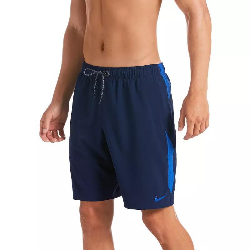 Mens Nike 9-in. Contend Swim Trunks Blue Product Image