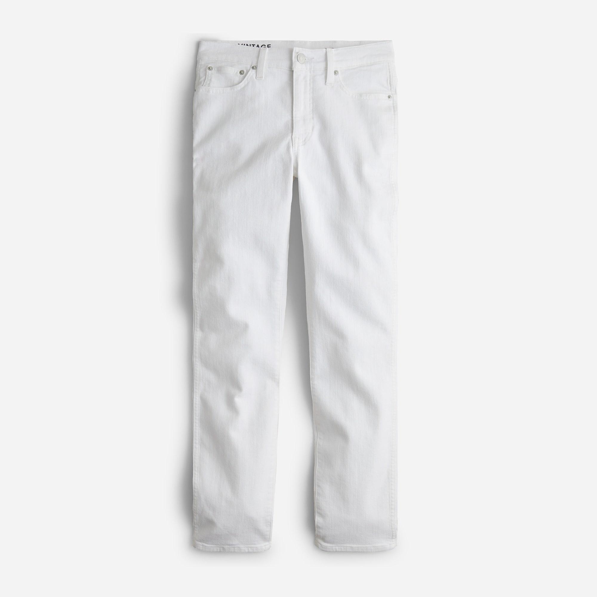 9" vintage slim-straight jean in white Product Image