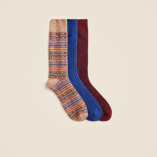 Lambswool-blend socks three-pack Product Image