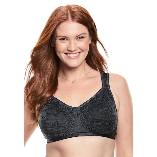 Comfort Choice Womens Easy Enhancer Lace Wireless Bra Product Image