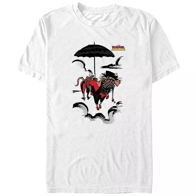 Big & Tall Marvel Deadpool & Wolverine Dogpool Flying Graphic Tee, Mens Product Image